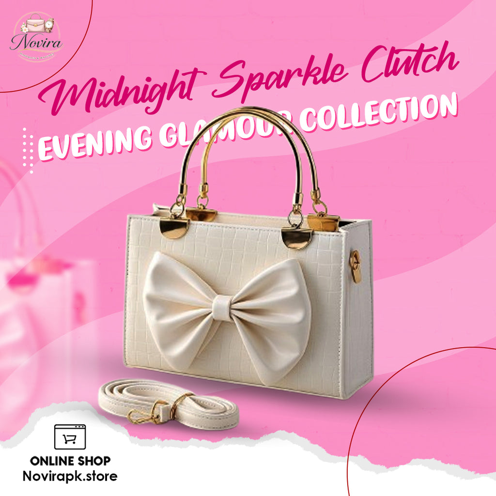 MIDNIGHT SPARKLE CLUTCH - EVENING GLAMOUR COLLECTION