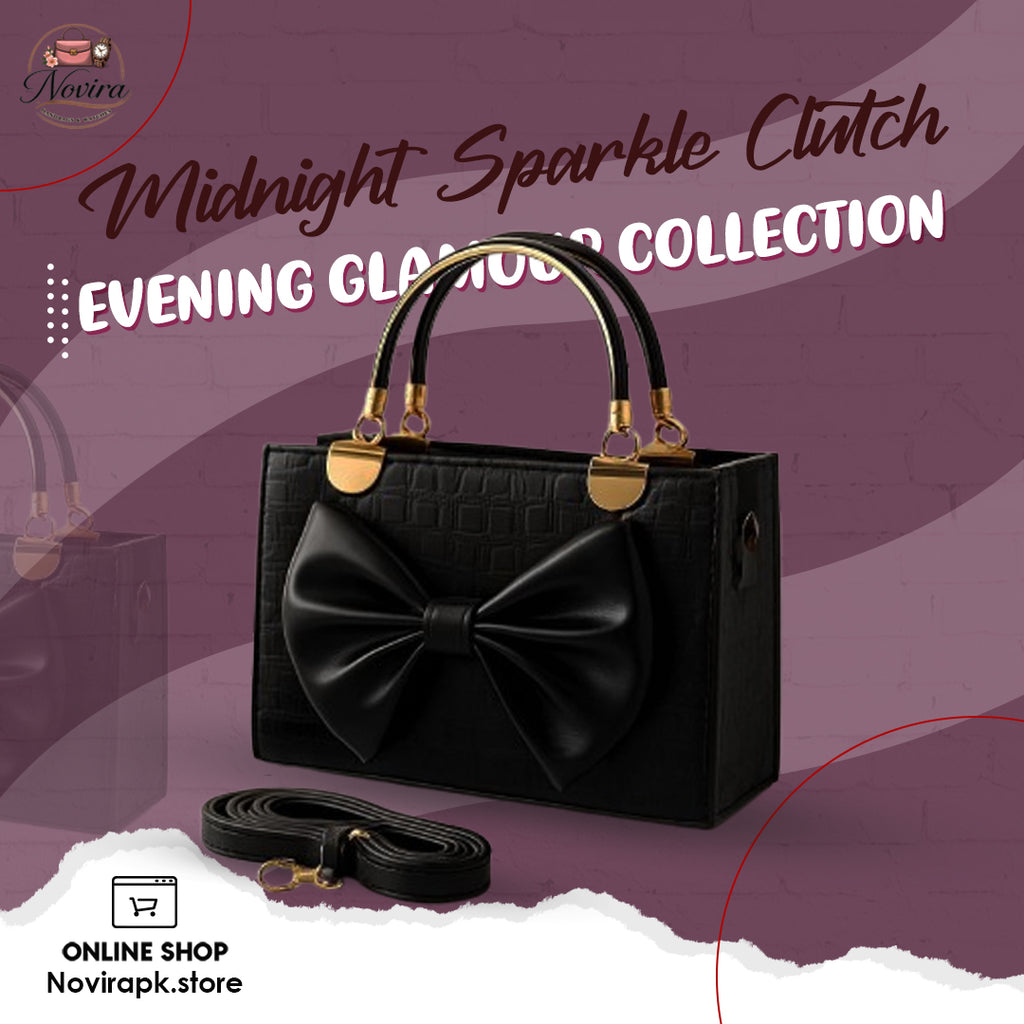 MIDNIGHT SPARKLE CLUTCH - EVENING GLAMOUR COLLECTION